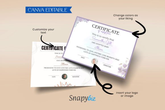 Download Baby Dedication Certificate Template - Cat Collection