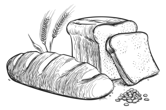 Download Bakery Engraved Logo. Bread Drawing. Foo - Bakery Collection