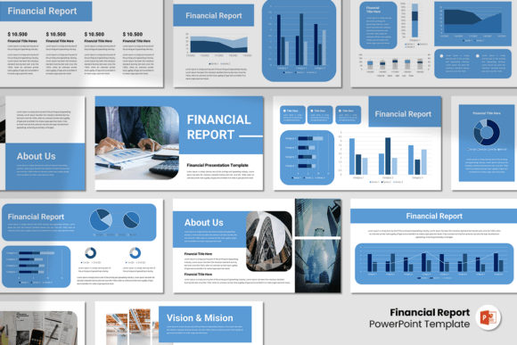 Download Financial Report - PowerPoint Template - Report Collection