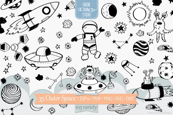 Download Outer Space | Planet, Astronaut, Alien - Plane Collection