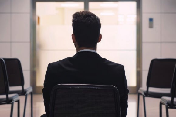Download Businessman Sitting in Empty Office in C - Business Collection