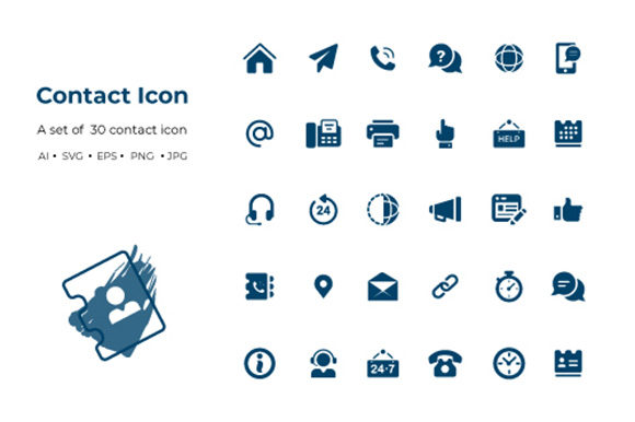 Download Contact Icon for Business - Business Collection