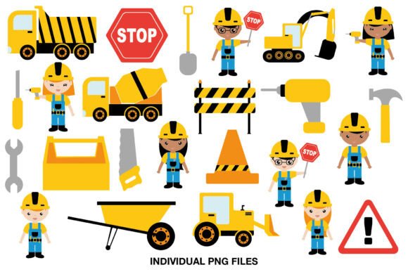 Download Construction Worker Clipart Set - Worker Collection