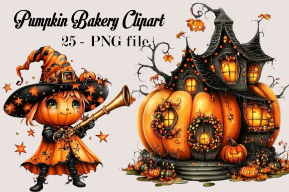 Download Pumpkin Bakery Clipart Bundle PNG - Bakery Collection