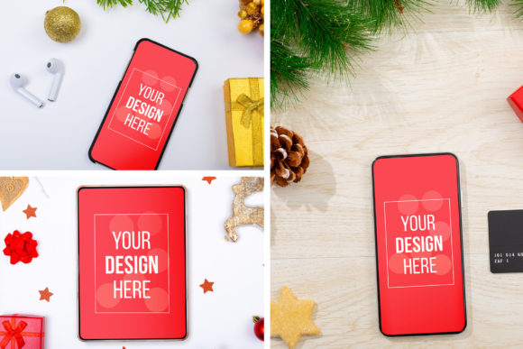 Download Christmas Device Screen Mockup Set - Device Collection