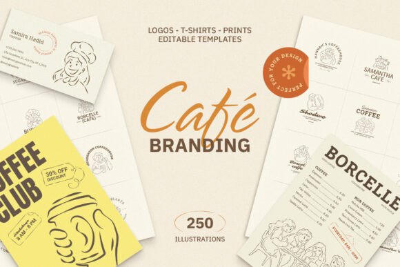 Download Whimsical Cafe &amp; Bakery Branding Kit - Bakery Collection
