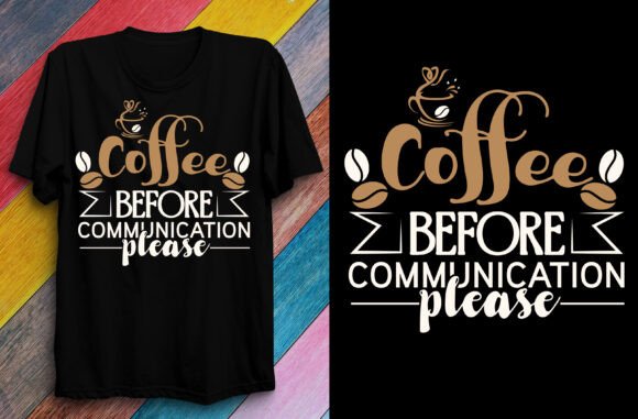 Download Coffee Before Communication Please T Shi - Cat Collection