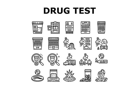 Download Drug Test Examination Device Icons Set - Device Collection