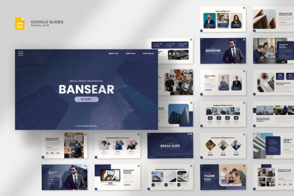 Download Annual Report Google Slides Template - Report Collection