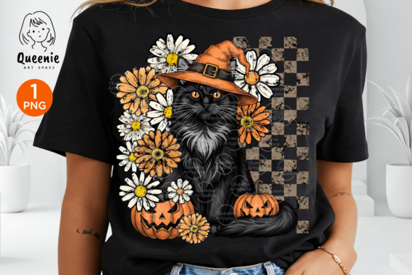 Download Vintage Halloween Black Cat Pumpkin Fall - Cat Collection