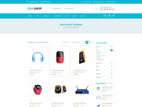 Download #04 Electronic ECommerce Categories Page - Cat Collection