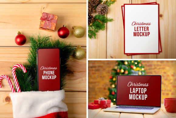 Download Christmas Device &amp; Letter Mockup Set - Device Collection