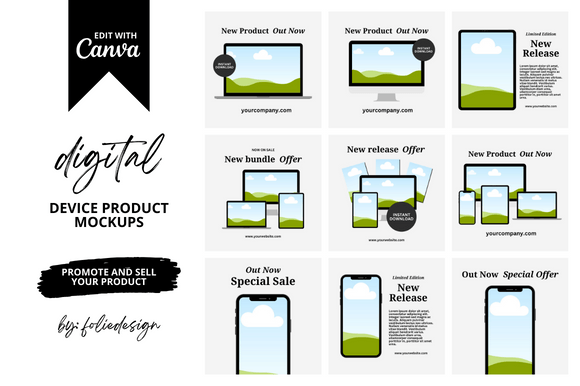Download Digital Device Etsy Mockup - Device Collection